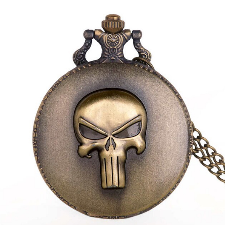 Reloj Bolsillo Cuarzo Unisex Punisher Cadena 3016 1