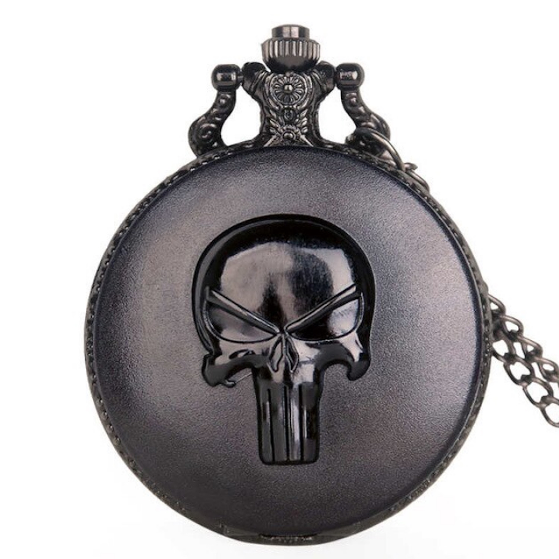 Reloj Bolsillo Cuarzo Unisex Punisher Cadena 3016 2