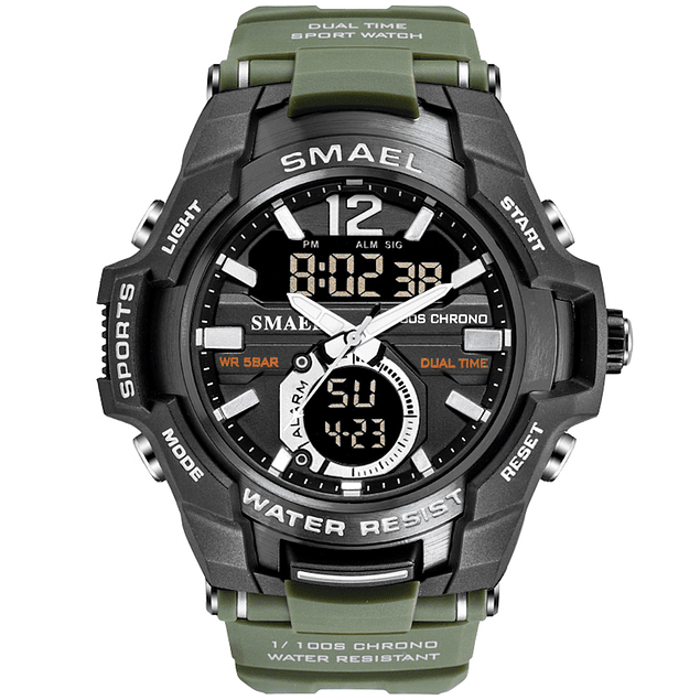 Reloj Deportivo Hombre SMAEL 1805 Tipo Militar Digital