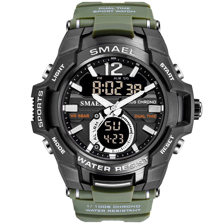 Reloj Deportivo Hombre SMAEL 1805 Tipo Militar Digital 1