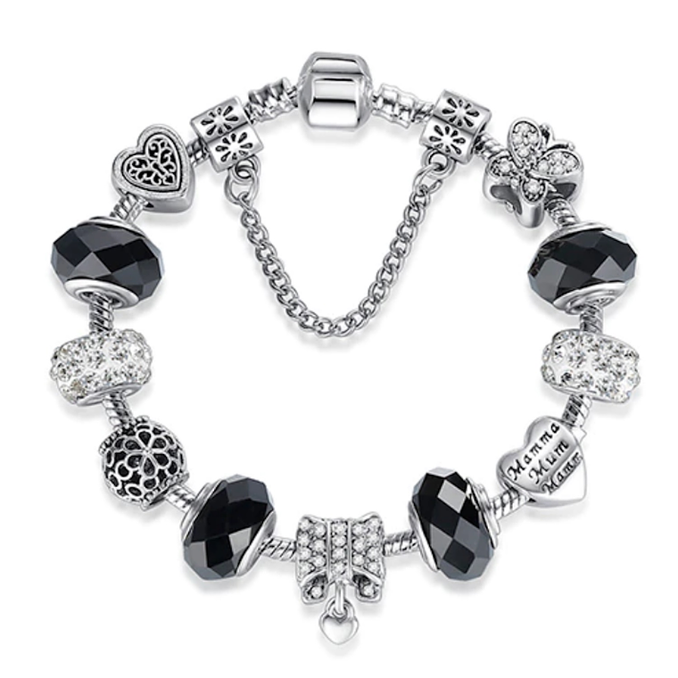 Pulsera Cuentas Cristal Murano Mujer Cadena Seguridad 3881 1