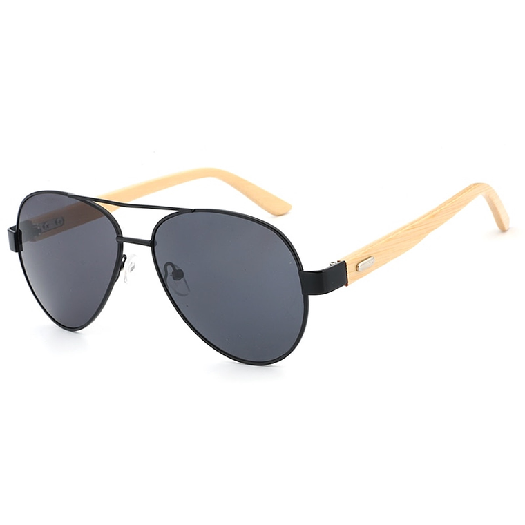 Gafas Lentes Sol Bambu Unisex Piloto UV400 1510 1