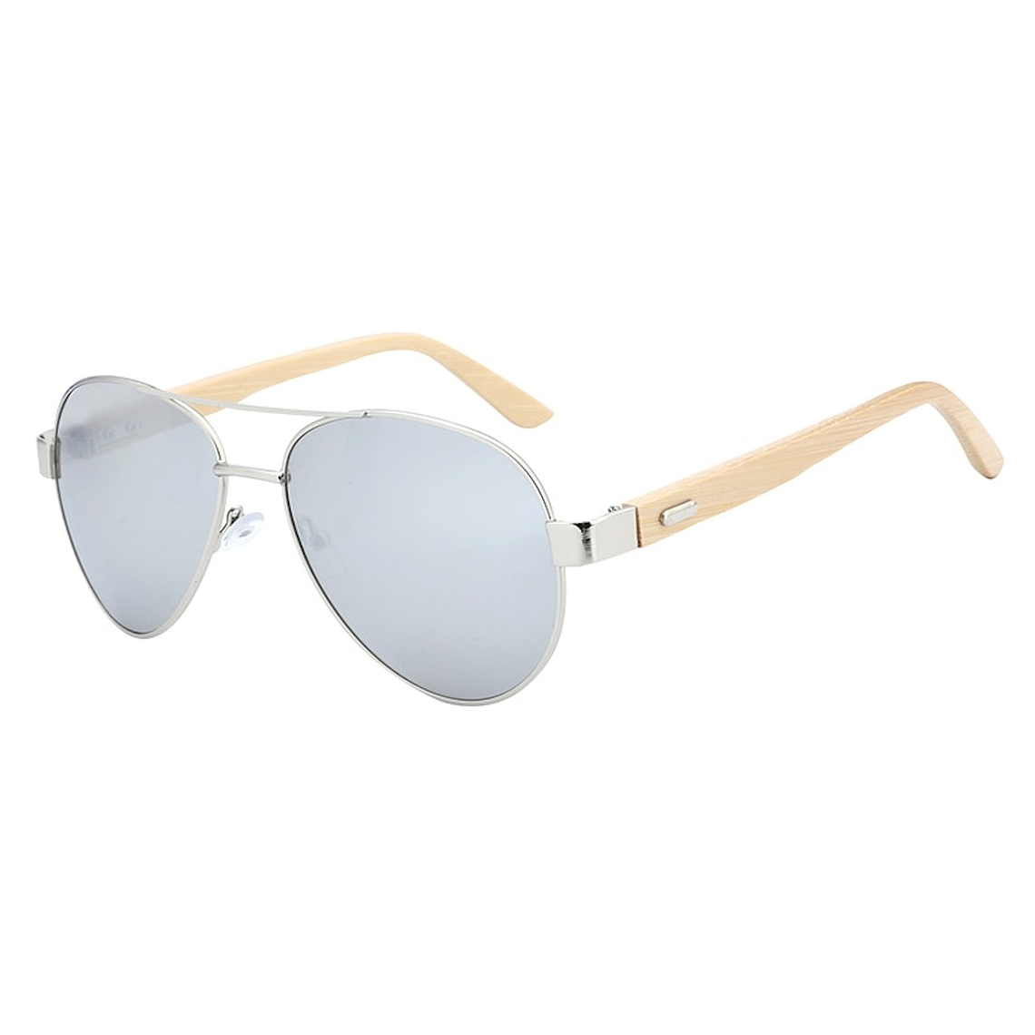 Gafas Lentes Sol Bambu Unisex Piloto UV400 1510 2