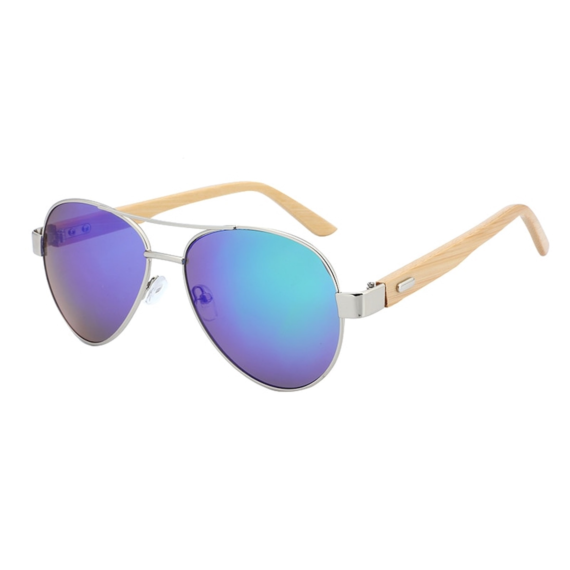 Gafas Lentes Sol Bambu Unisex Piloto UV400 1510 3