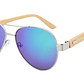 Gafas Lentes Sol Bambu Unisex Piloto UV400 1510 - Miniatura 3