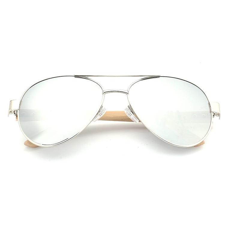 Gafas Lentes Sol Bambu Unisex Piloto UV400 1510 4