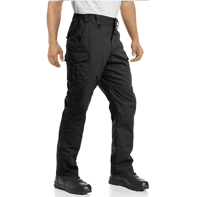 Pantalon Tactico Impermeable Hombre Casual 631 Negro