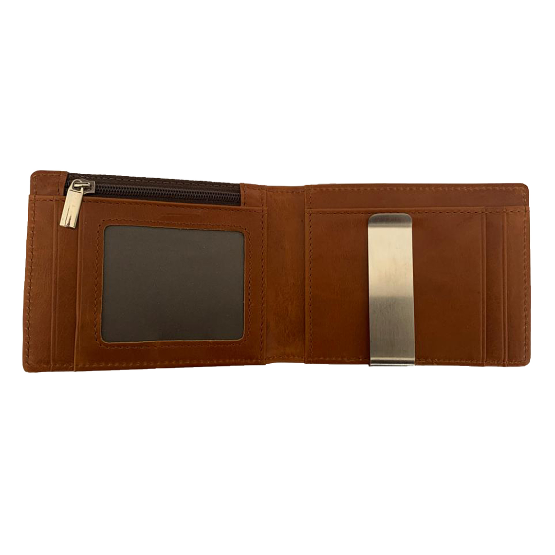 Billetera Delgada Cuero Hombre Clip Monedero 1248 2