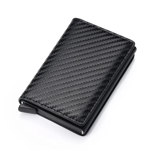 Billetera Ecocuero Aluminio Hombre Bloqueo RFID FC