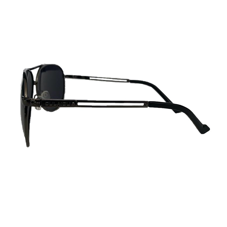 Gafas Lentes Sol Hombre Piloto UV400 Polarizadas 2153 Negro 2