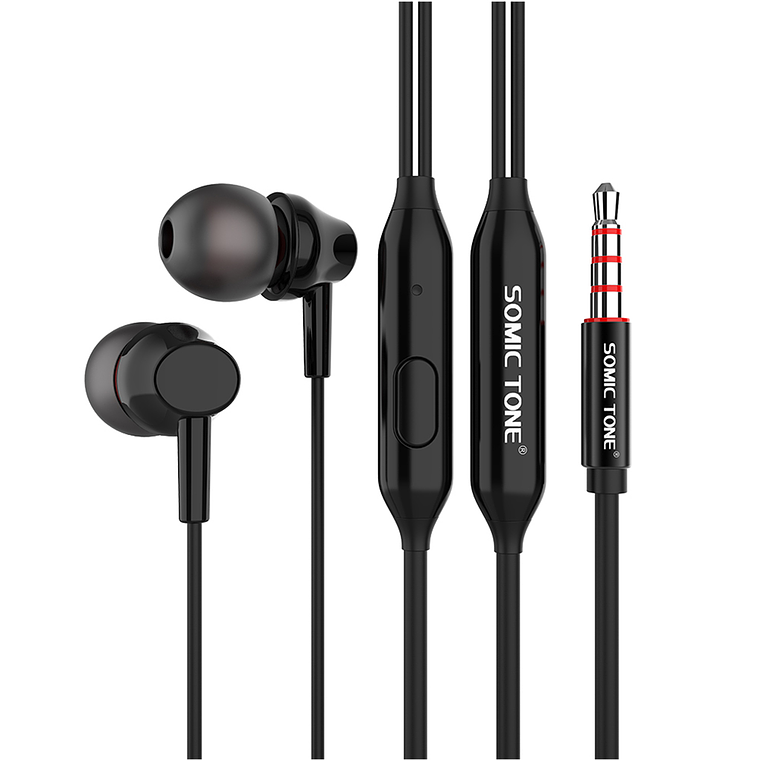 Audifonos Cable In Ear Estereo Cancelacion Ruido 3,5mm D14 1