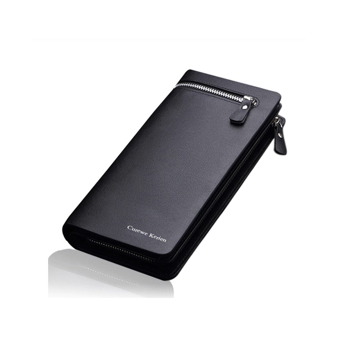 Billetera Hombre Plegable Larga Cuero PU Con Cierre 13036 1