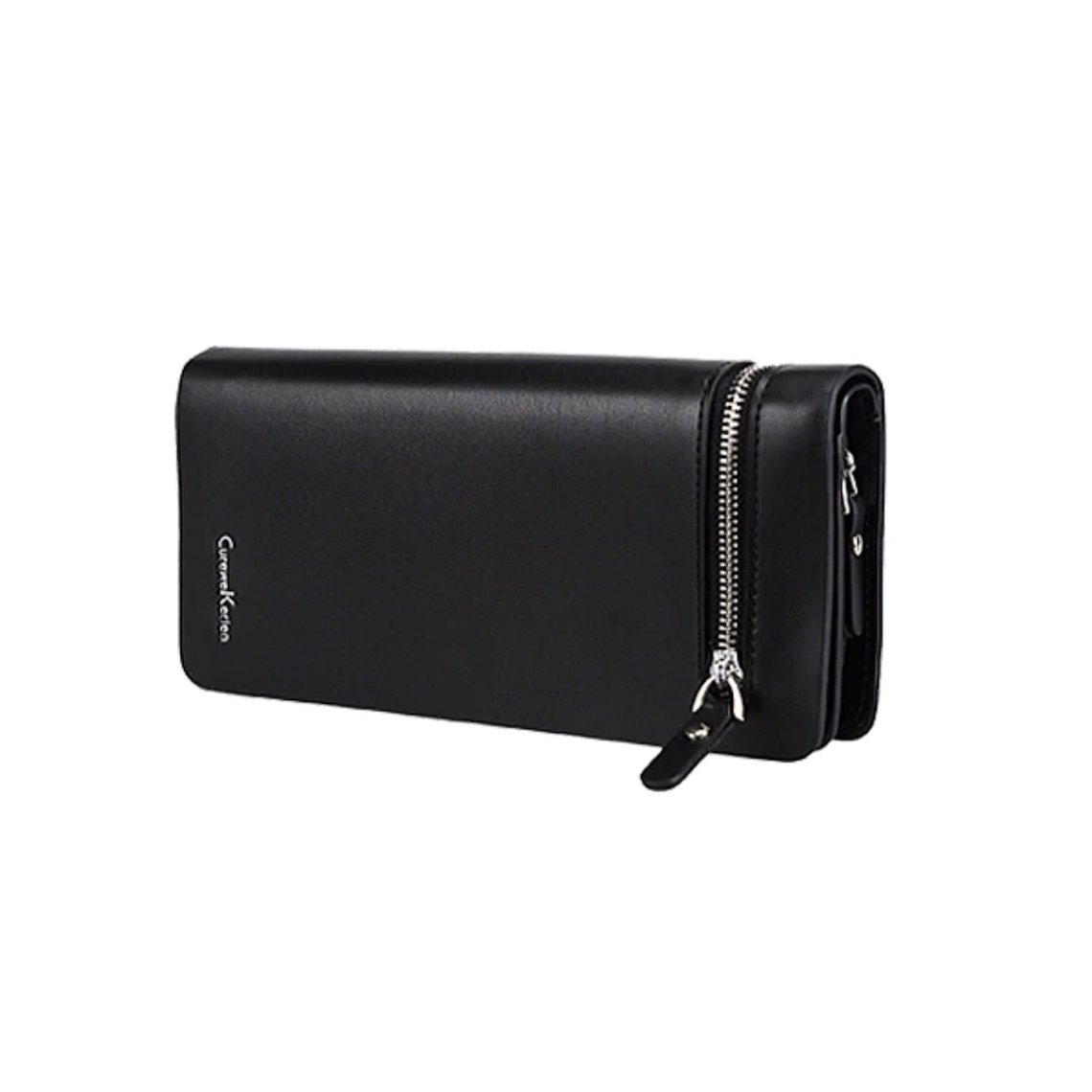 Billetera Hombre Plegable Larga Cuero PU Con Cierre 13036 3