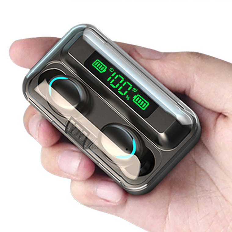 Audifonos Inalambricos Bluetooth In Ear Power Bank F9 5C 2
