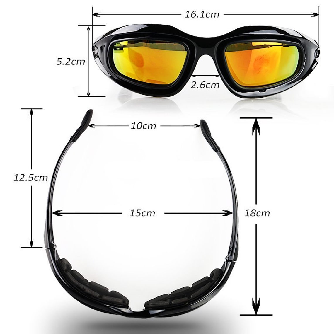 Gafas Sol Polarizadas Motociclismo UV400 4 Lentes 3