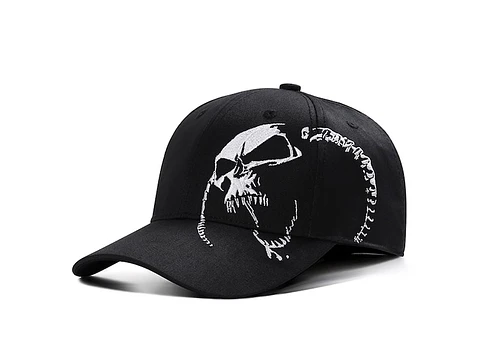 Gorra Beisbol Deportiva Unisex Algodon Bordado Skull