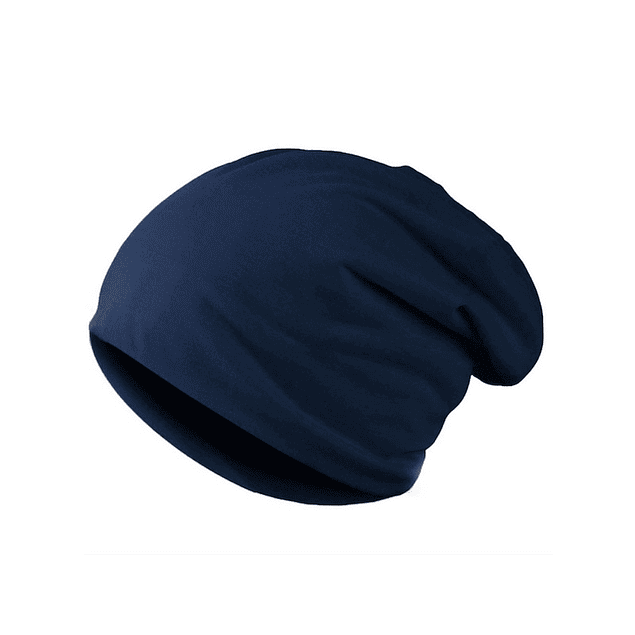 Gorro Liso Unisex Punto Elastico Invierno Casual 010 Azul