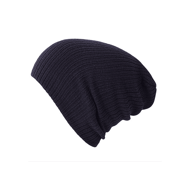 Gorro Unisex Punto Suave Algodon Invierno Liso 028