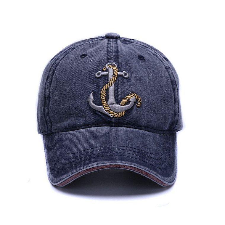 Gorra Beisbol Algodon Ancla Bordada Deportiva Ajustable 5006 2