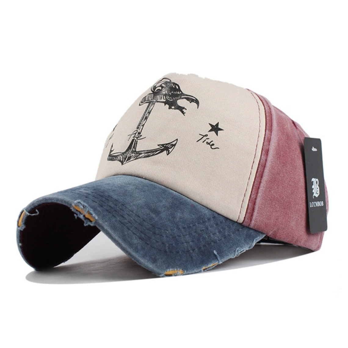 Gorra Beisbol Ancla Hip Hop Hombres Algodon F208 2