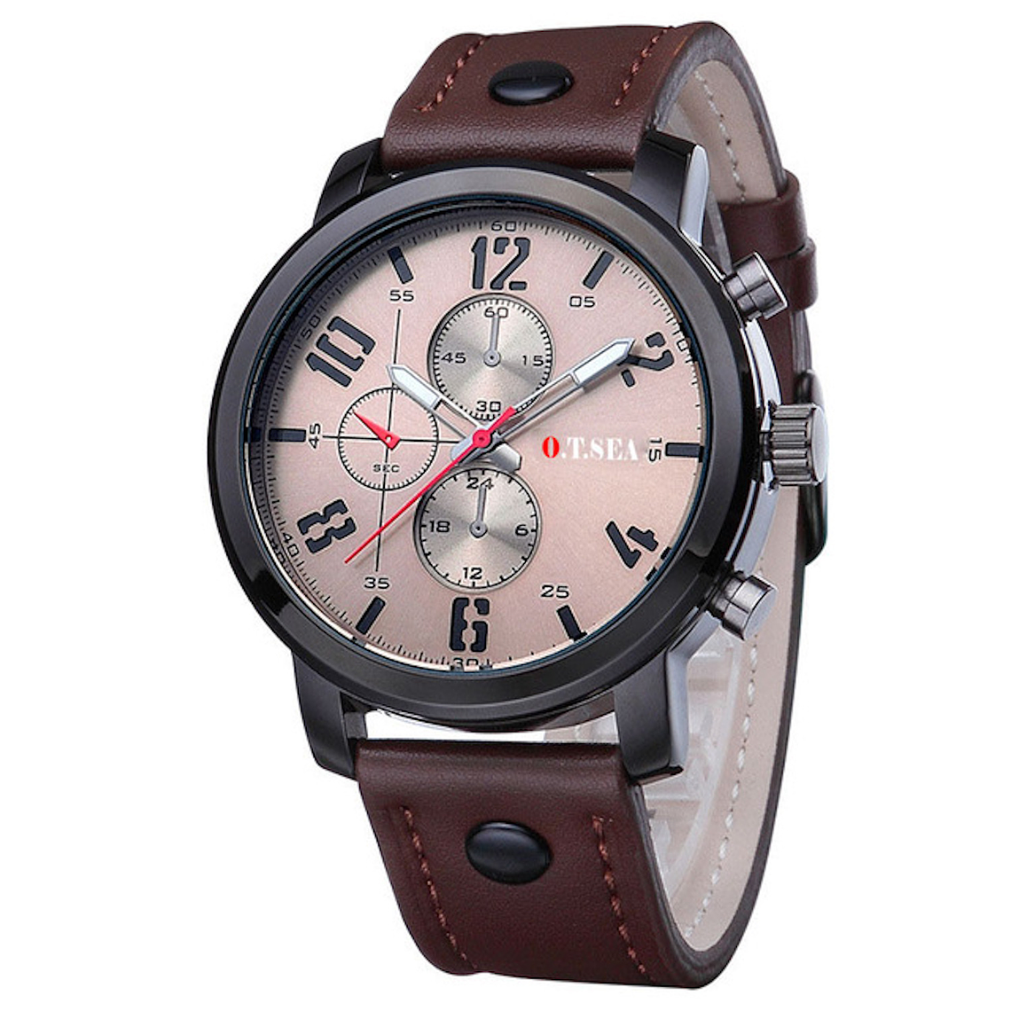 Reloj Casual Hombre Analogo Estilo Militar Cuarzo 3