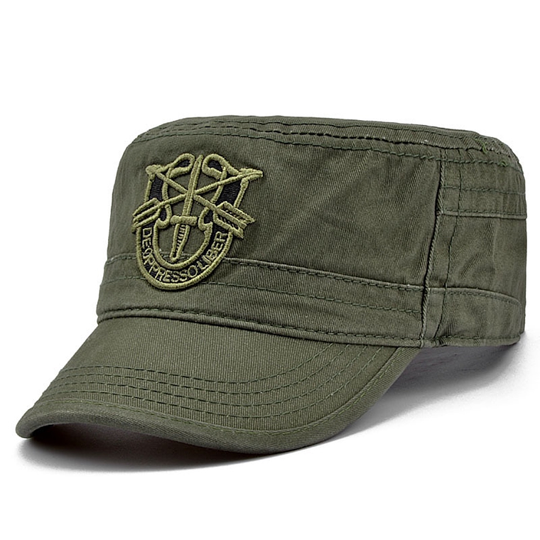 Gorra Plana Hombres Tipo Militar Ajustable 7984 2