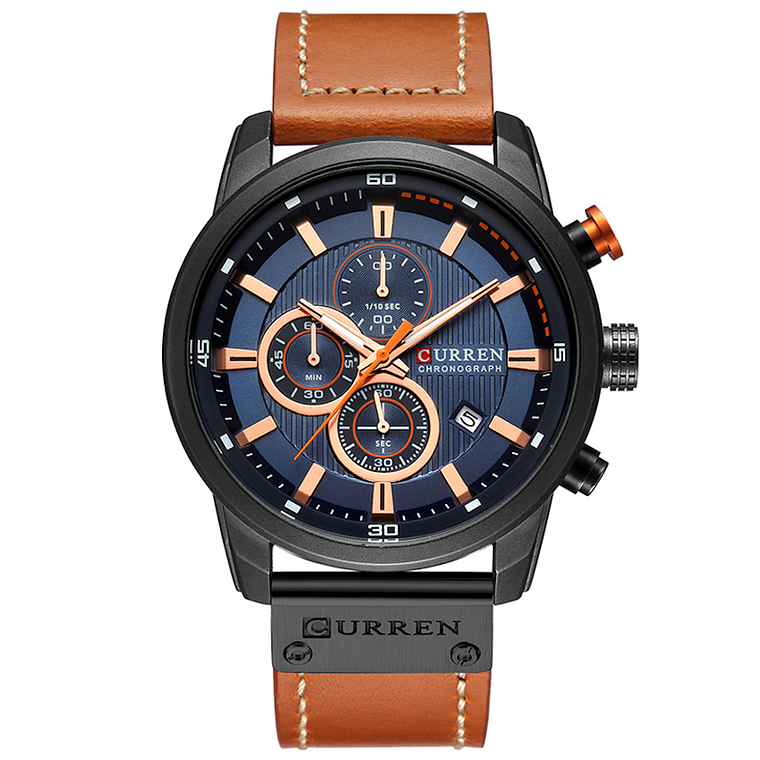 Reloj Hombre Lujo Cronografo Deportivo CURREN 8291 3
