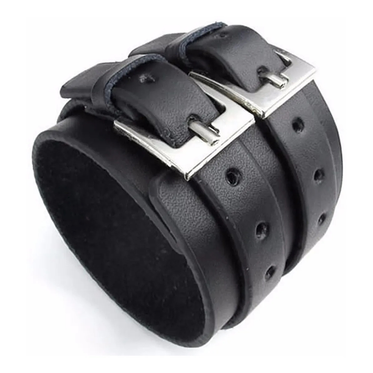 Brazalete Ancho Hombre Cuero 1