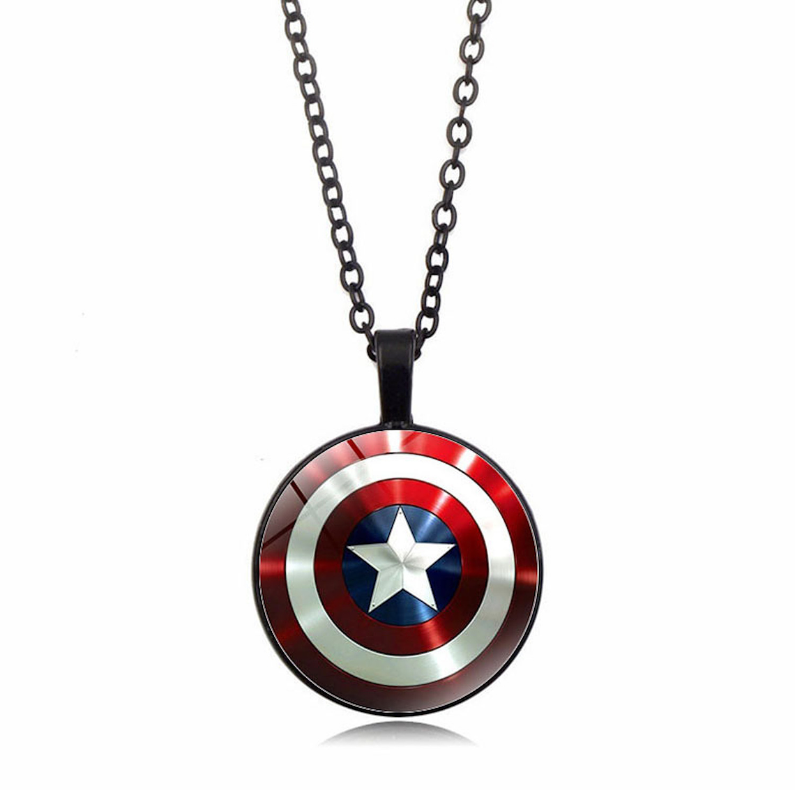 Collar Dije Escudo Capitan America Los Vengadores Endgame 1