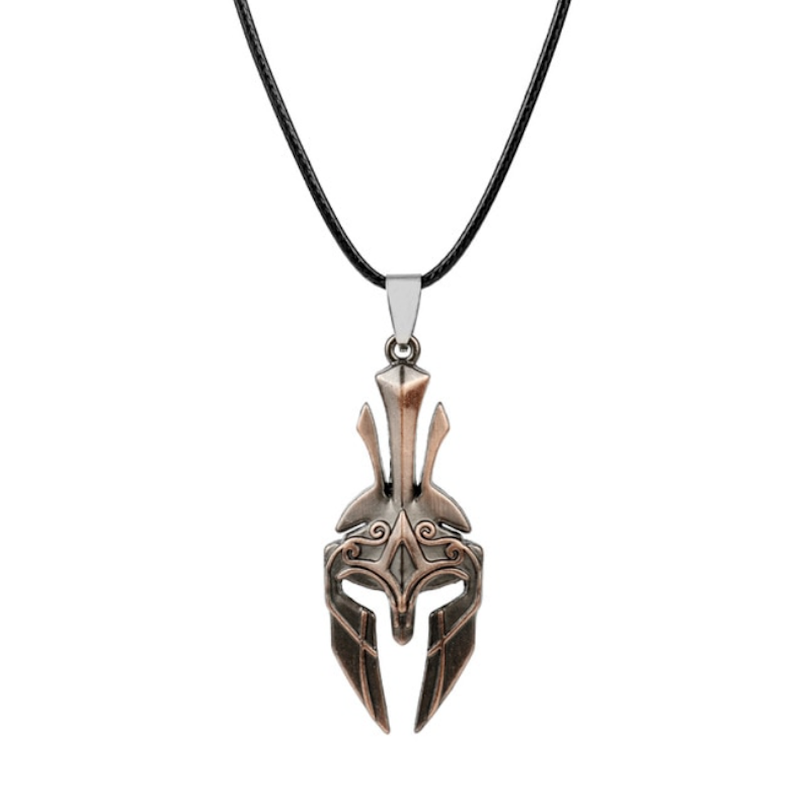 Dije Collar Cadena Cuerda Casco Espartano Leonidas A 50cm 1