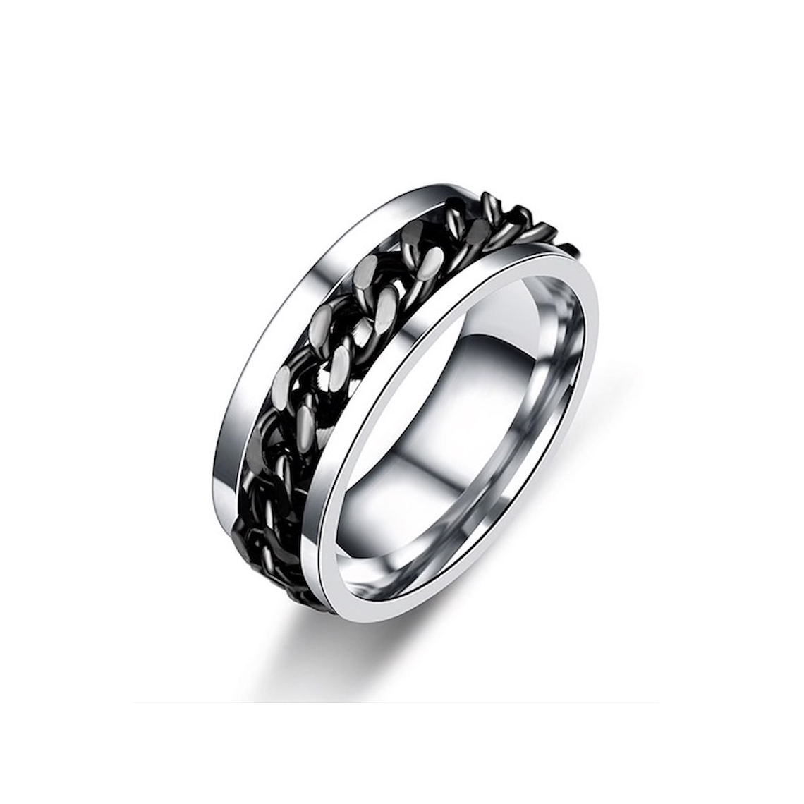 Anillo Hombres Unisex Rock Acero Inoxidable 016 1