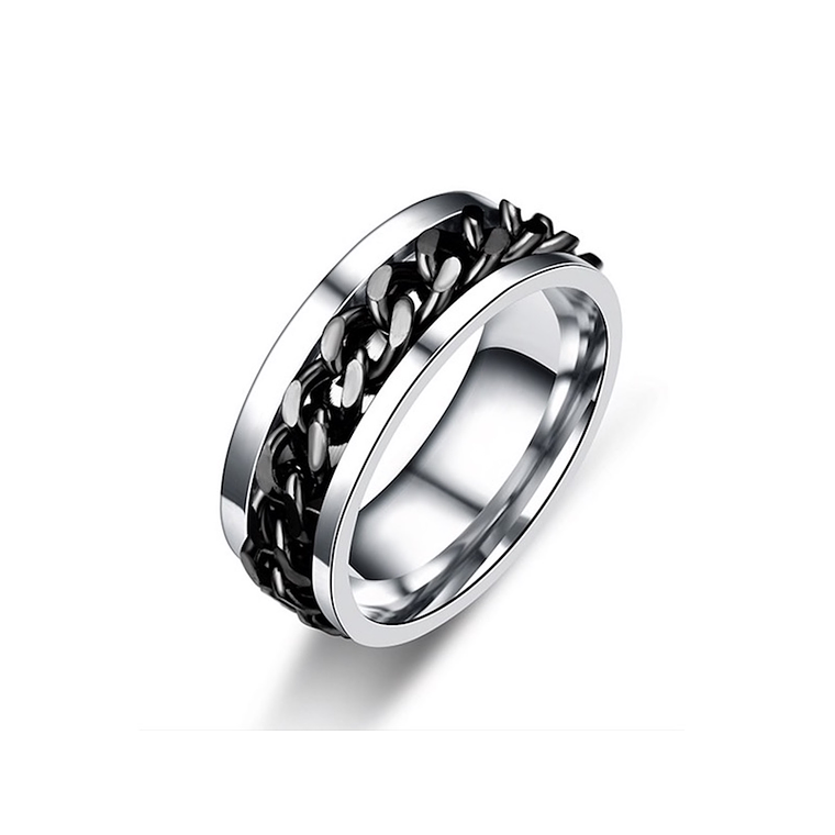 Anillo Hombres Unisex Rock Acero Inoxidable 016 1
