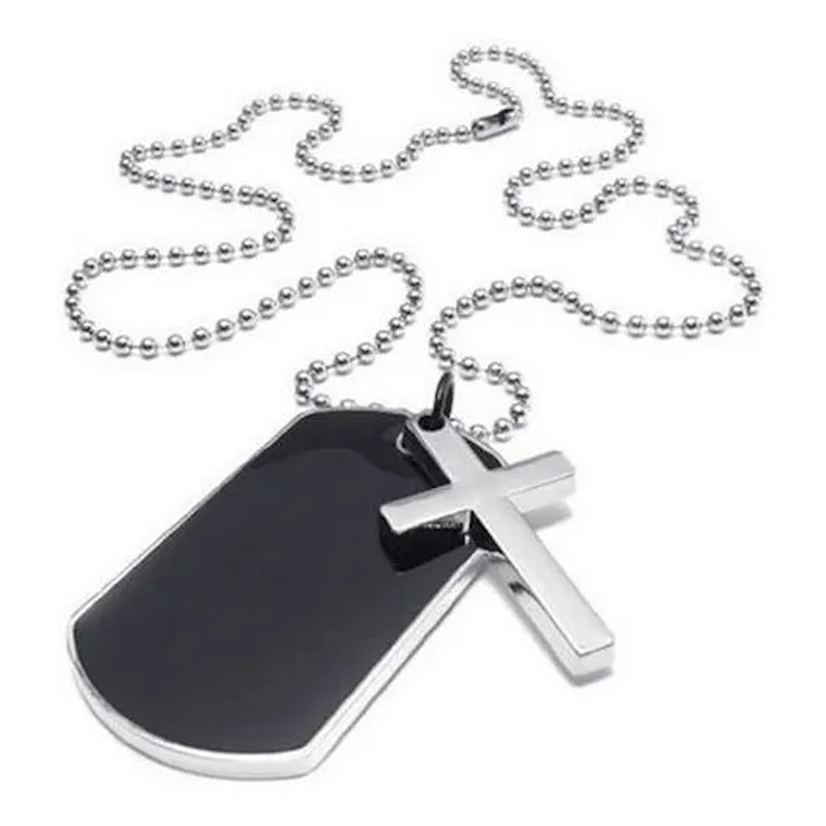 Dije Identificación Militar Cruz 3