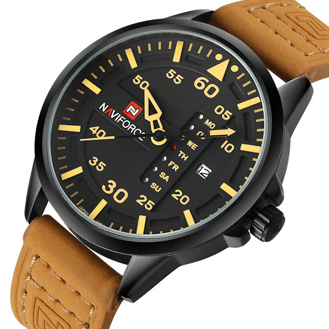 Reloj Deportivo Cuero Militar Naviforce 9074 1