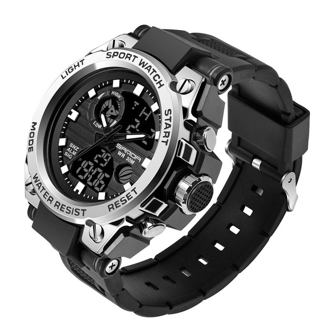 Reloj Deportivo Hombre Cuarzo Militar Lujo SANDA 739 1