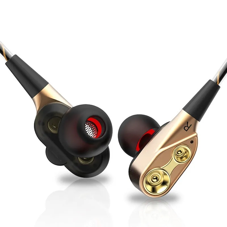 Audifonos Profesionales V3 Auricular Con Microfono Dorado 3
