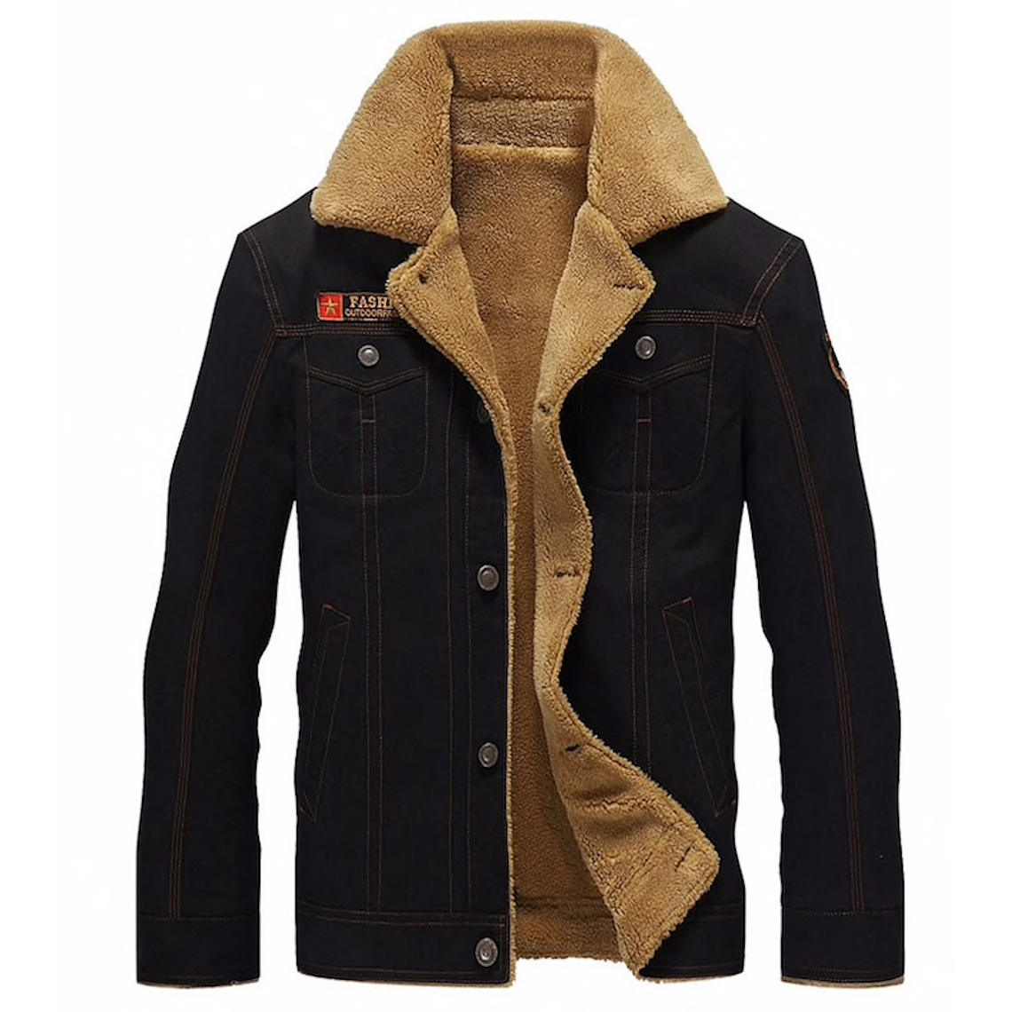 Chaqueta Hombre Piloto Tipo Militar Calida PA061 1