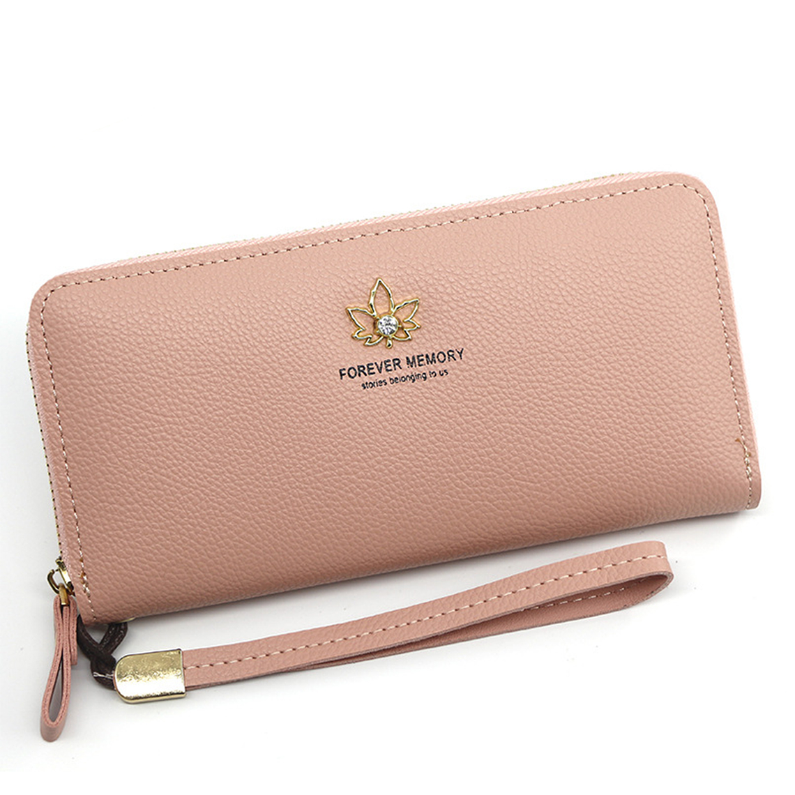 Billetera Ecocuero UBMD Mujer De Mano Delgada 5067 Rosada 1