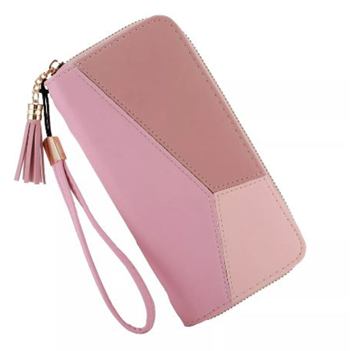 Billetera Ecocuero UBMD Mujer Larga Impermeable 5040 Rosada 1