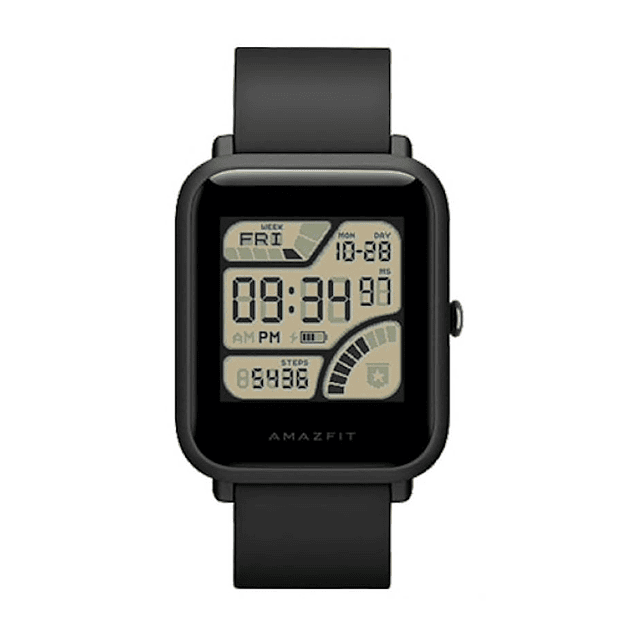 electo dolor de muelas sólido Reloj Negro Smartwatch AMAZFIT BIP GPS Duracion Bateria 4...