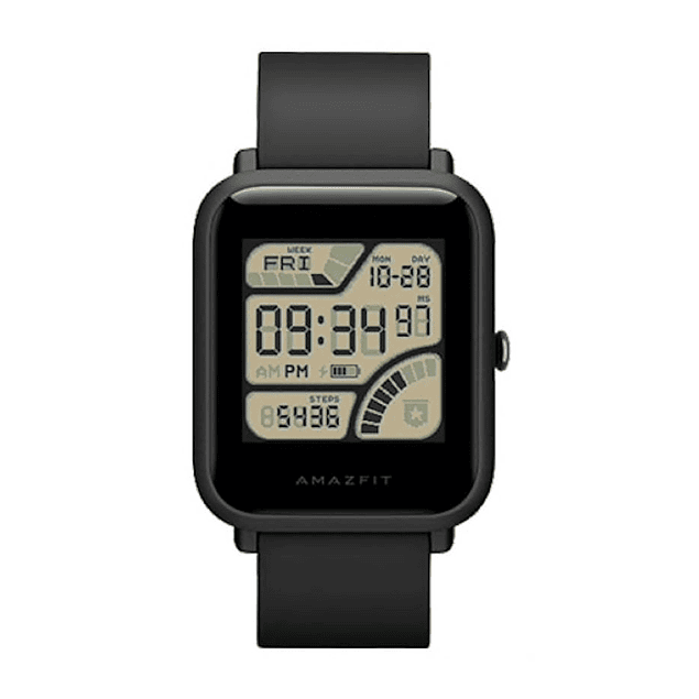 Reloj Negro Smartwatch AMAZFIT BIP GPS Duracion Bateria 45 Dias