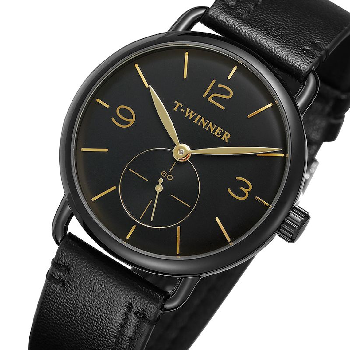 Reloj Mecanico Hombres Maquinaria Acero Inoxidable 468 Negro 1