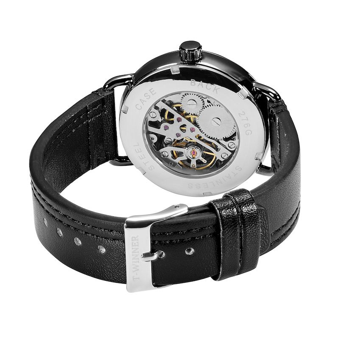 Reloj Mecanico Hombres Maquinaria Acero Inoxidable 468 Negro 3