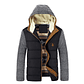 Chaqueta Abrigo Invierno Calida Hombre Gruesa Algodon SA830 Negro - Miniatura 1