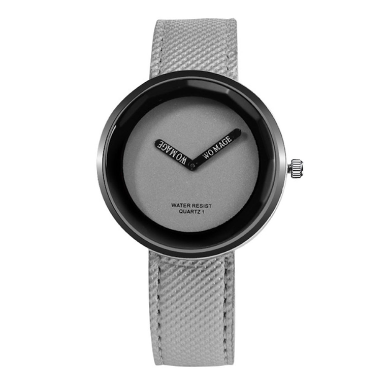 Reloj Mujer Cuarzo Analogico Pulso Cuero PU 1026 Gris 1
