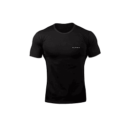 Camiseta de gimnasio para hombre, de manga corta, casual, en blanco,  delgada, para entrenamiento, ropa de verano (color negro, talla: M)