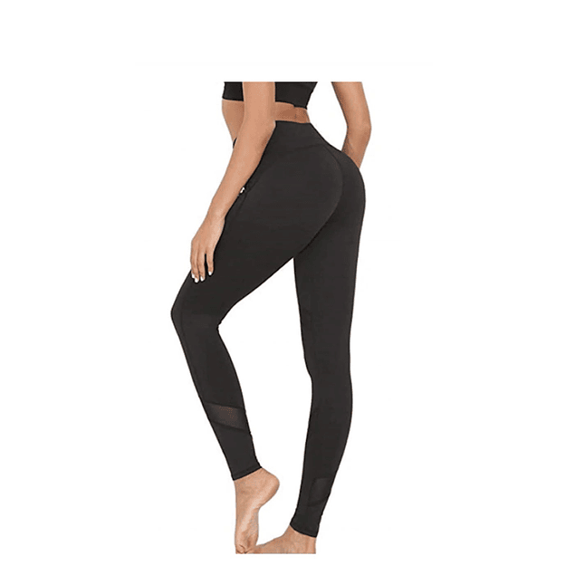 Leggins Deportivo Transpirable Gimnasio Yoga 3012 Negro