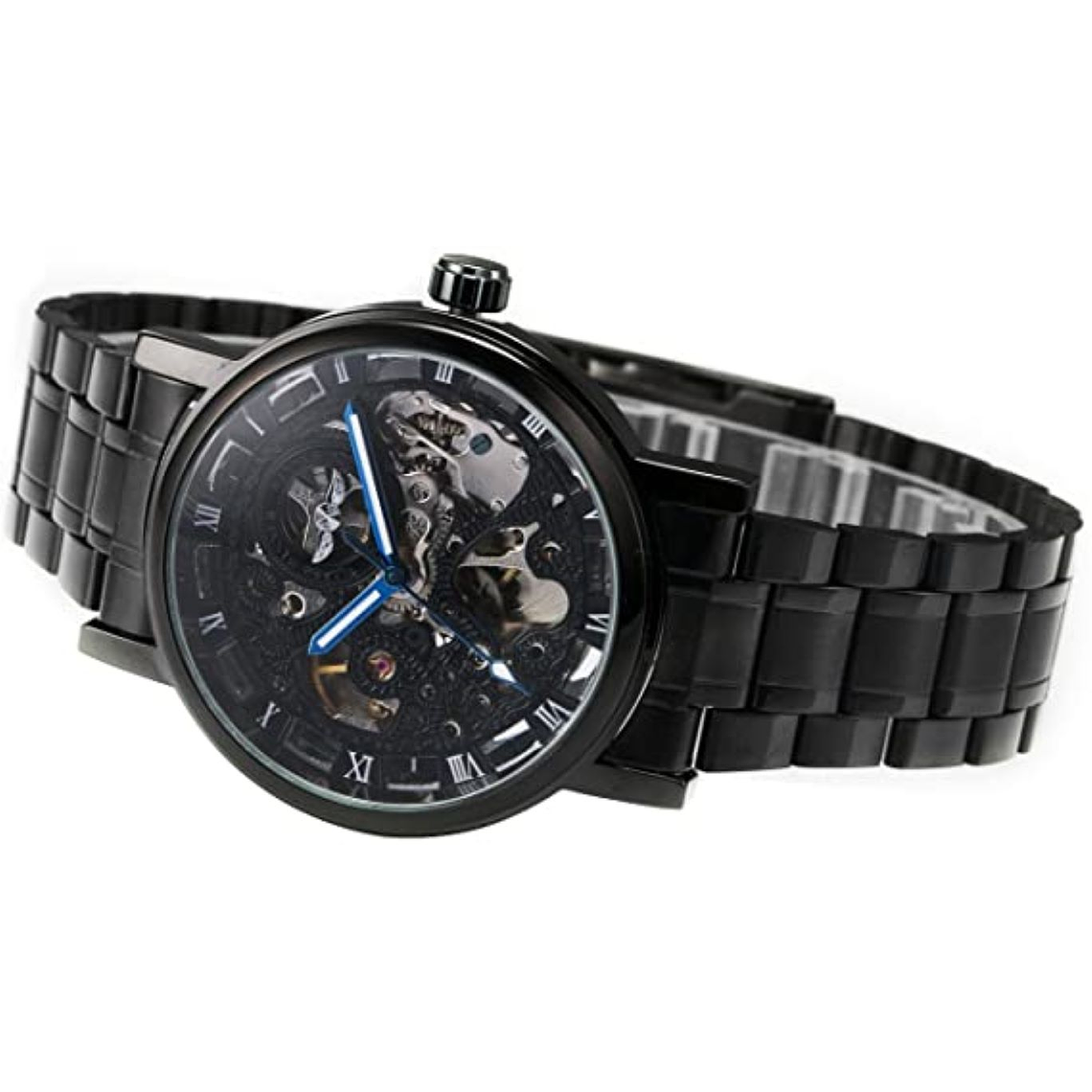 Reloj Hombre Acero Inoxidable Maquinaria WIN256 Negro 2