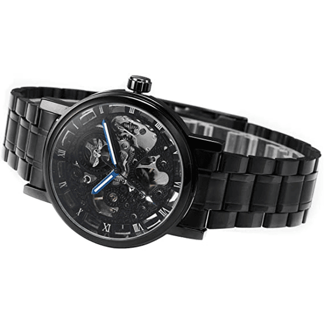 Reloj Hombre Acero Inoxidable Maquinaria WIN256 Negro