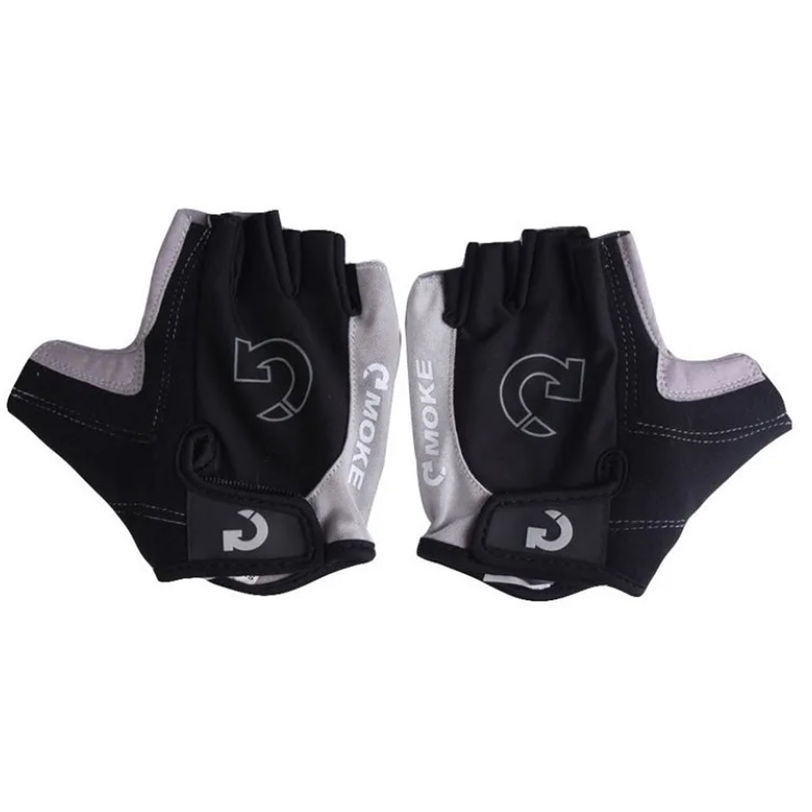 Guantes Ciclismo Medio Dedo Gris 1